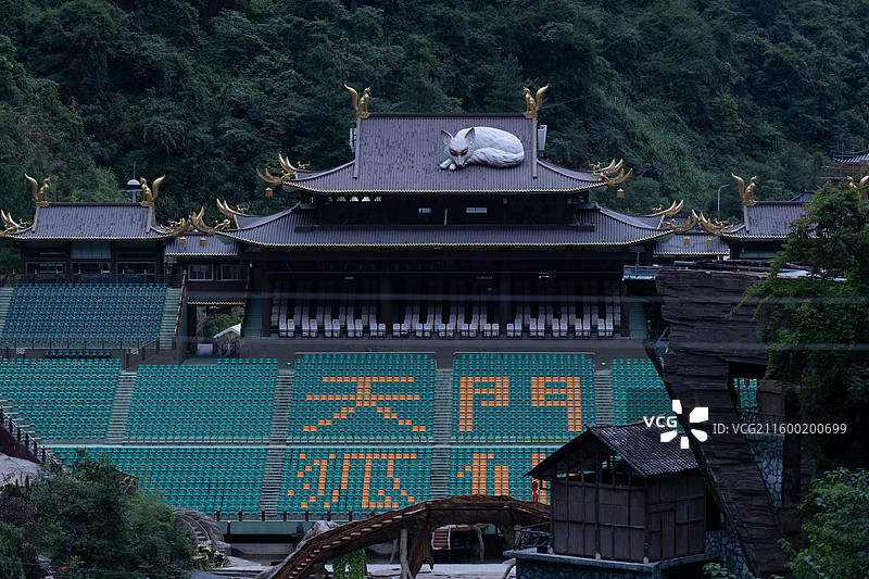 湖南张家界，天门山景区图片素材