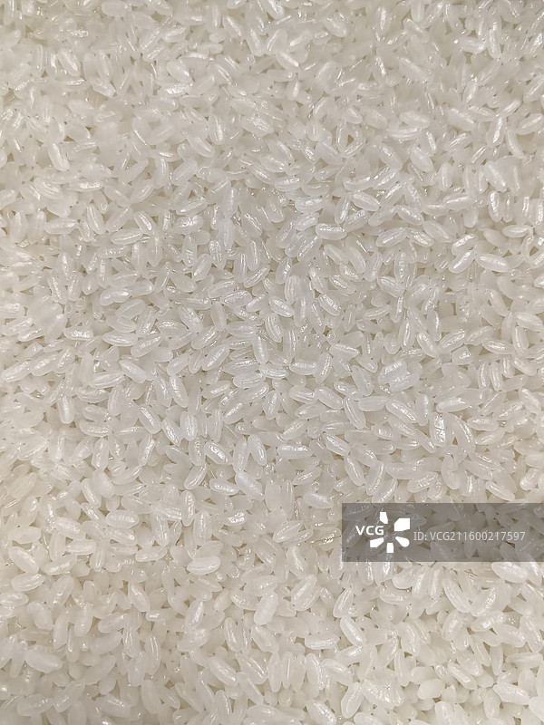 蒸熟的圆糯米紧密得粘在一起图片素材