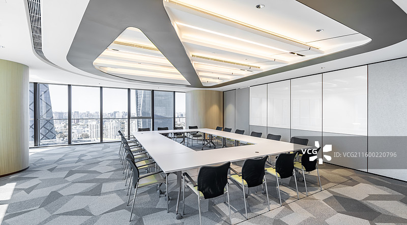 现代豪华办公室会议室内部场景图片素材