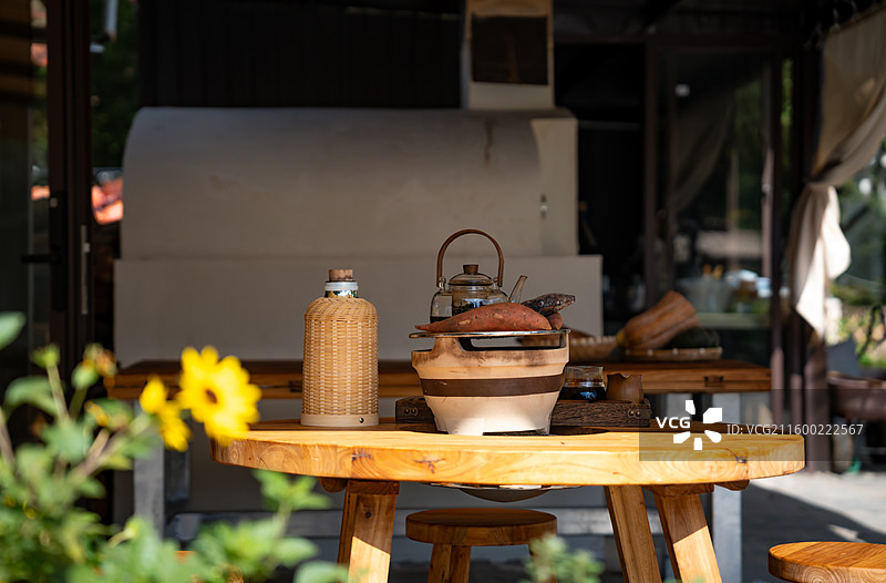 围炉煮茶图片素材