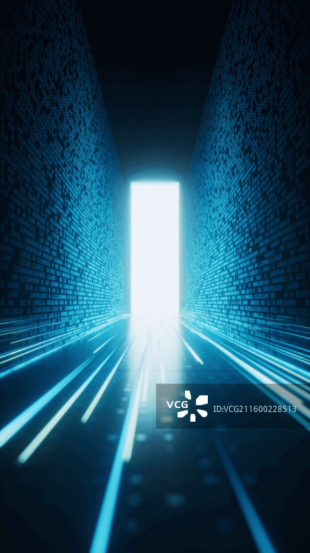 编程数据与电子科技概念三维渲染图片素材