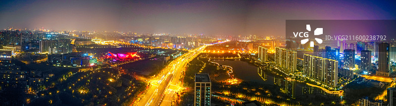 长春市 南关区 友谊公园 美术馆 航拍 地标图片素材