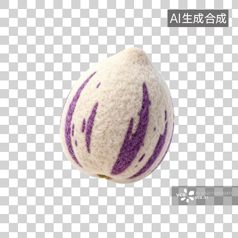 【AI数字艺术】带有紫色条纹的人参果图片素材