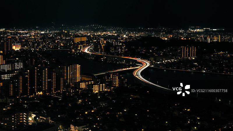 福冈城市夜景图片素材