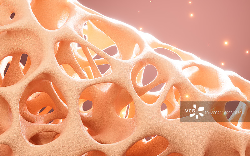 抽象的多孔网格背景3D渲染图片素材