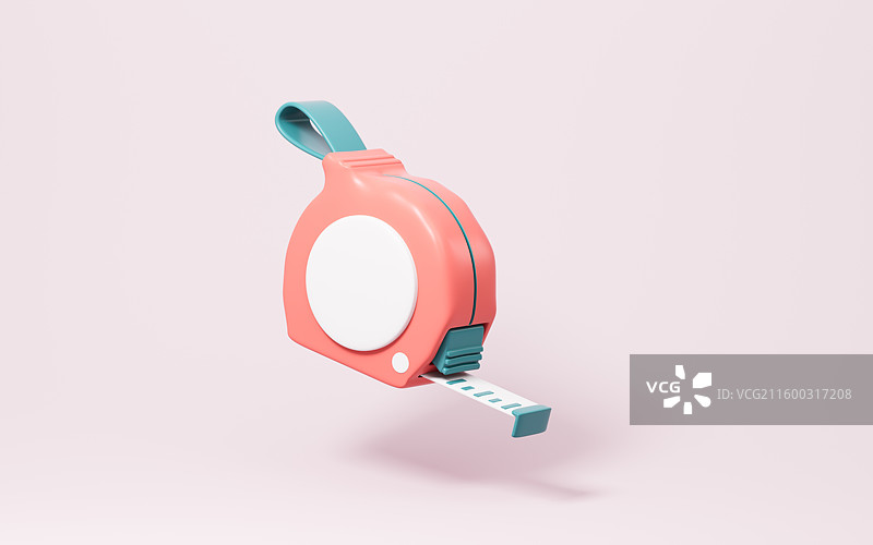 卡通卷尺模型3D渲染图片素材