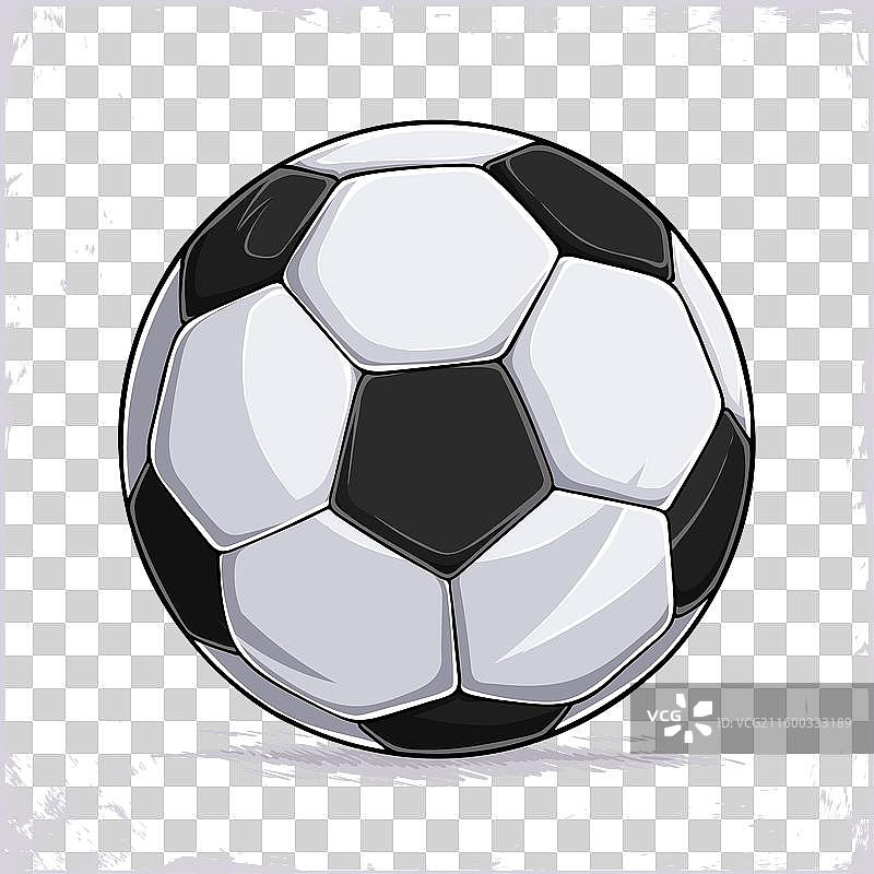 手绘儿童足球，经典足球图片素材