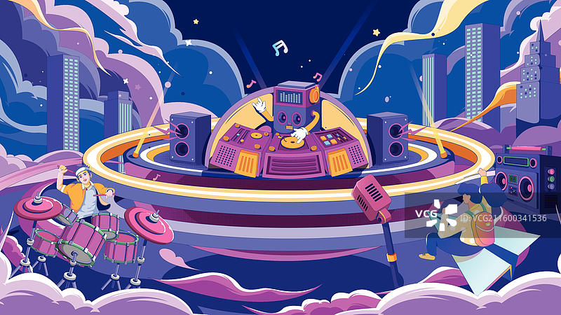 一场科技与幻想的音乐会图片素材