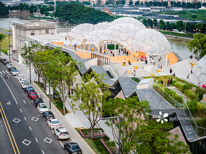 中国广东省佛山市南海区大沥镇盐步村图片素材