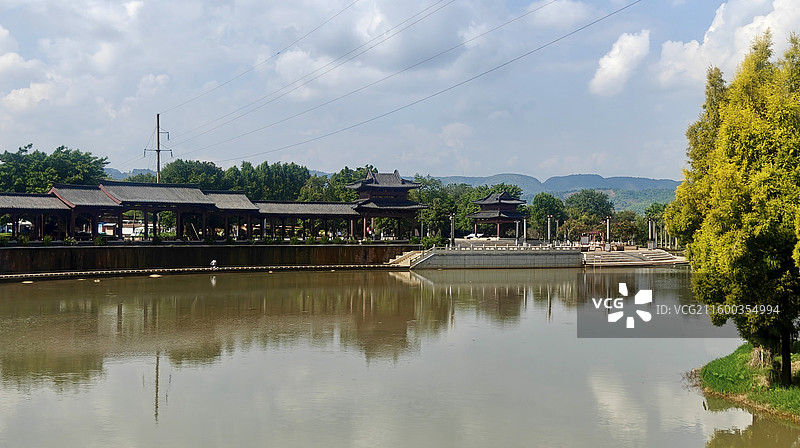 云南弥勒 甸溪河国家水利风景区图片素材