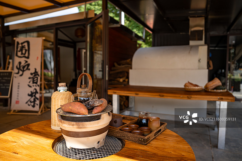 围炉煮茶图片素材