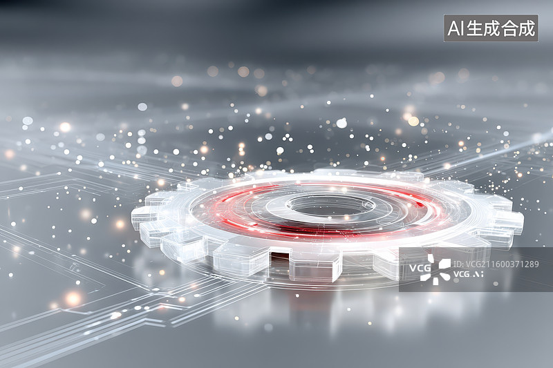 【AI数字艺术】科幻的工业齿轮细节图图片素材