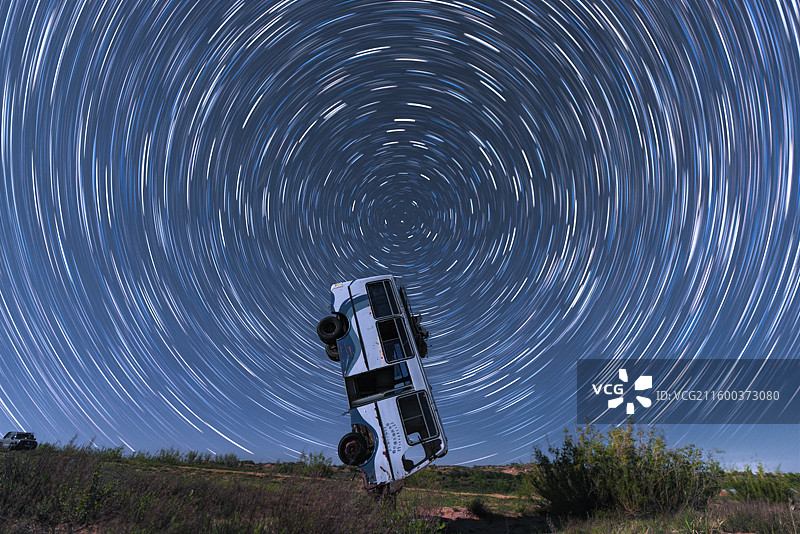 内蒙古正蓝旗上都湖星空图片素材