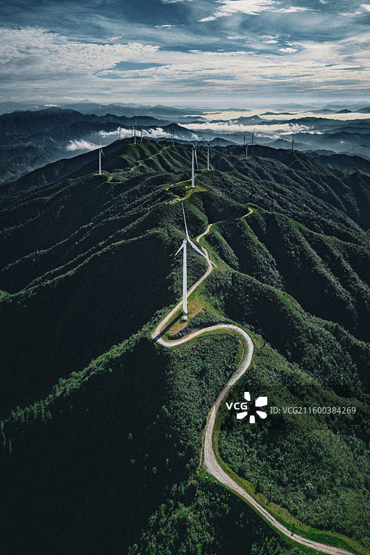 东岗岭风车山图片素材