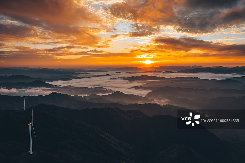 东岗岭风车山图片素材