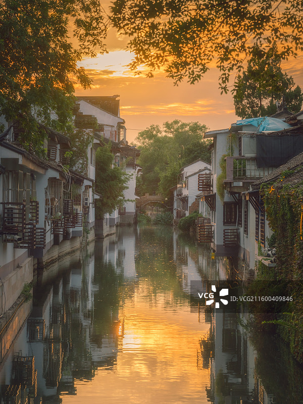 日落十全河图片素材