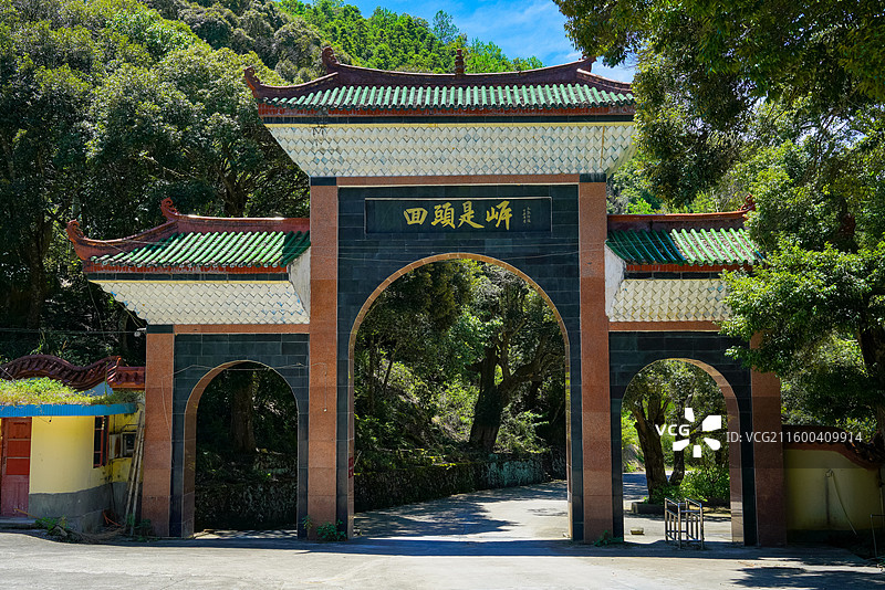 福建省三明市清流县长校镇，灵台山，定光大佛景区！图片素材