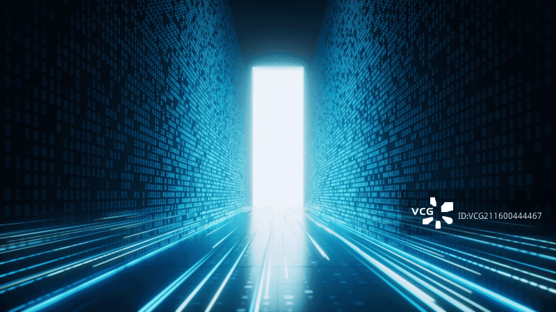 编程数据与电子科技概念三维渲染图片素材