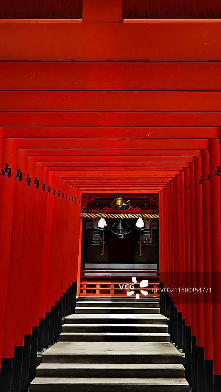 神户生田神社约建于 3 世纪，主祀稚日女尊，是恋爱与姻缘信仰中心，有金龙泉水占卜等特色。图片素材