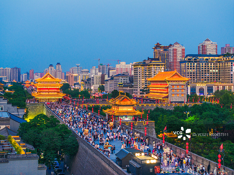 西安城墙永宁门图片素材