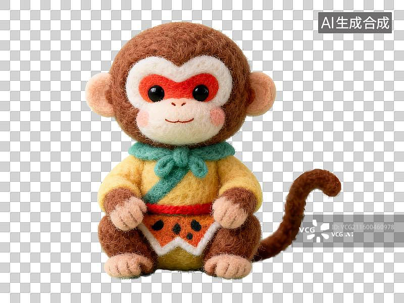 【AI数字艺术】3D毛毡国风图片素材