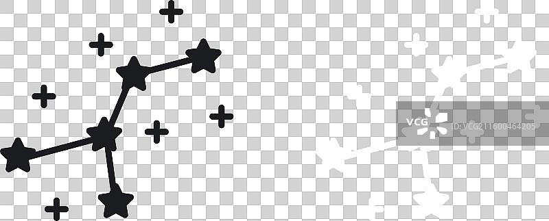 星座图标集合（实心风格）图片素材