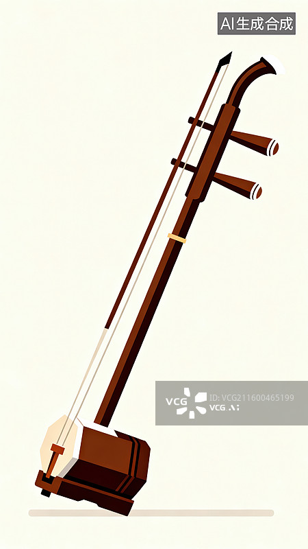 【AI数字艺术】中国传统乐器二胡图片素材