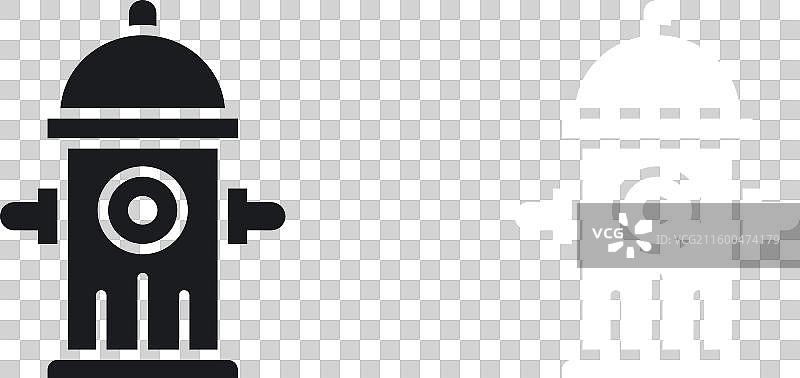 消防栓图标集（纯色风格）图片素材