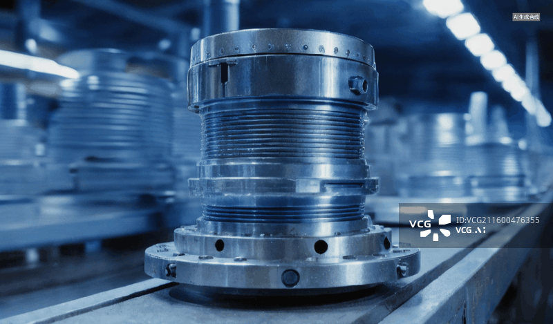 【AI数字艺术】工业机械部件展示图片素材