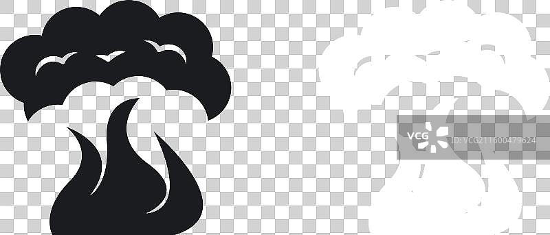 火与烟图标集（纯色风格）图片素材