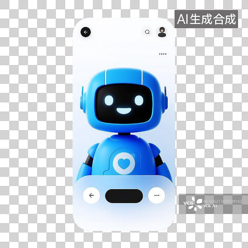 【AI数字艺术】AI机器人手机科技人工智能助手图片素材