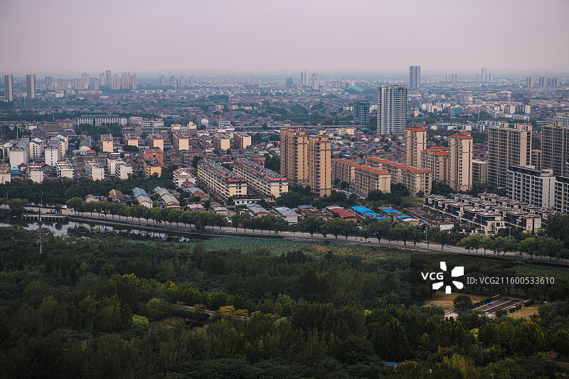 俯瞰城市图片素材