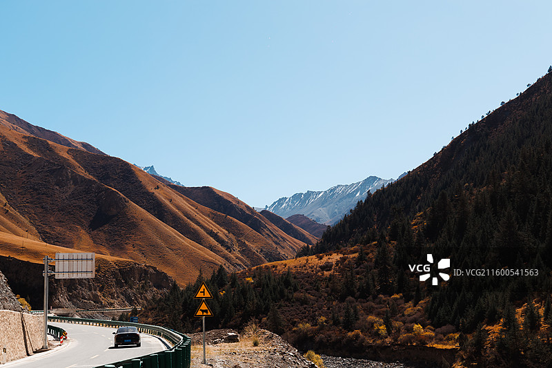 祁连山9号公路风景图片素材