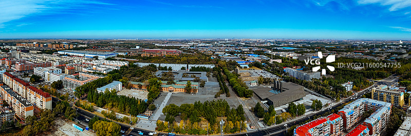 哈尔滨 平房区 731遗址 平房公园 航拍图片素材