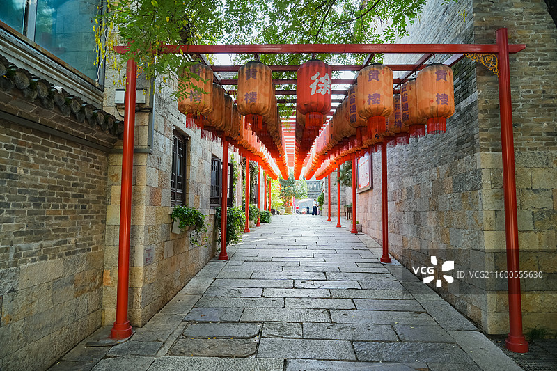 江苏省徐州市回龙窝历史文化街区 清代建筑风格群落图片素材