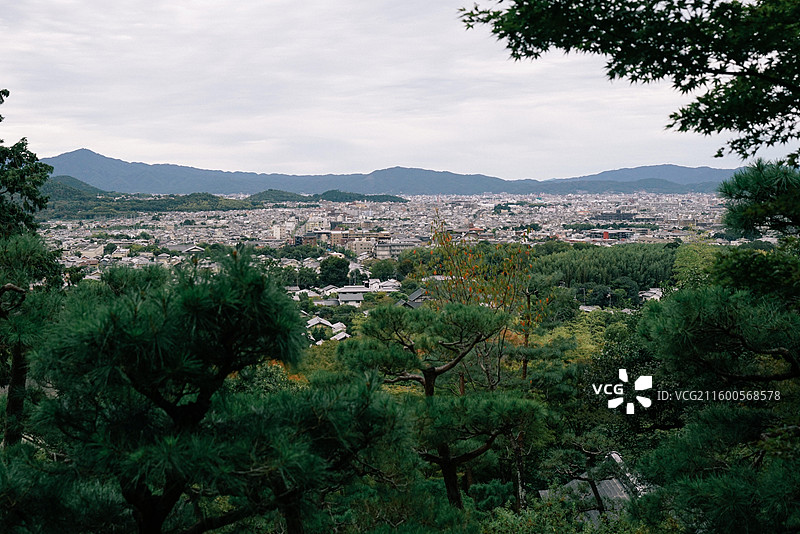 京都常寂光寺远眺图片素材