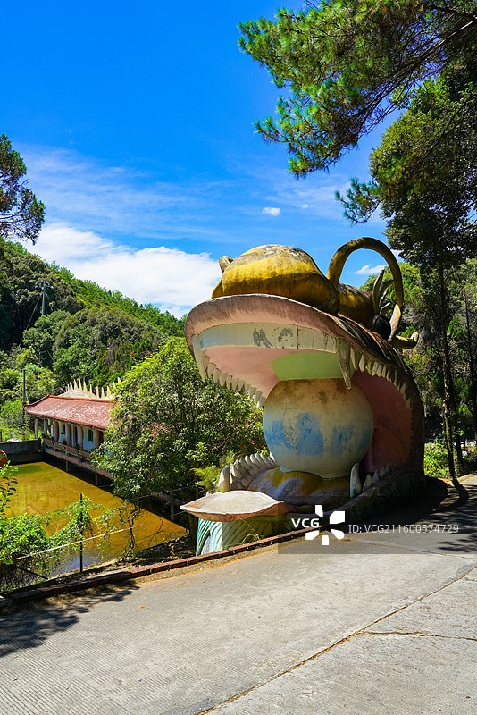 福建省三明市清流县长校镇，灵台山，定光大佛景区！图片素材