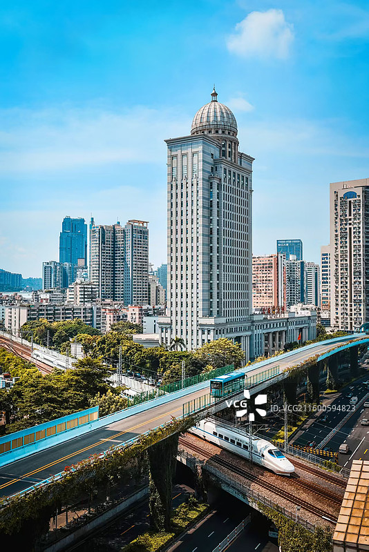 城市的脉动心率图片素材