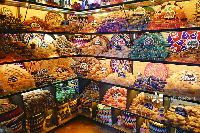 摩洛哥舍夫沙万蓝色小镇图片素材