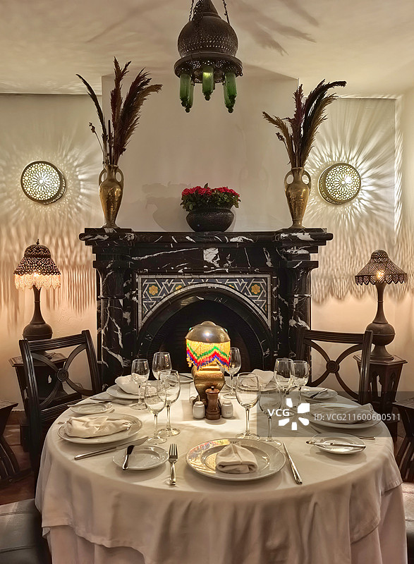 摩洛哥里奇咖啡店图片素材