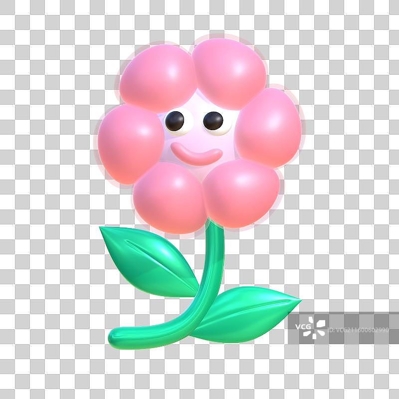 一朵微笑的花图片素材