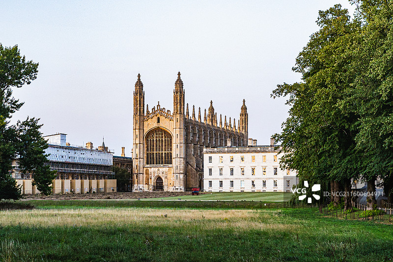 英国剑桥大学的国王学院（King's College）图片素材