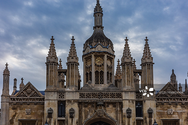 英国剑桥大学的国王学院（King's College）图片素材