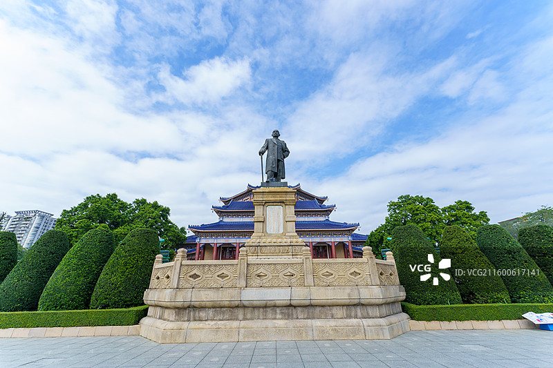 广州中山纪念堂全景图图片素材