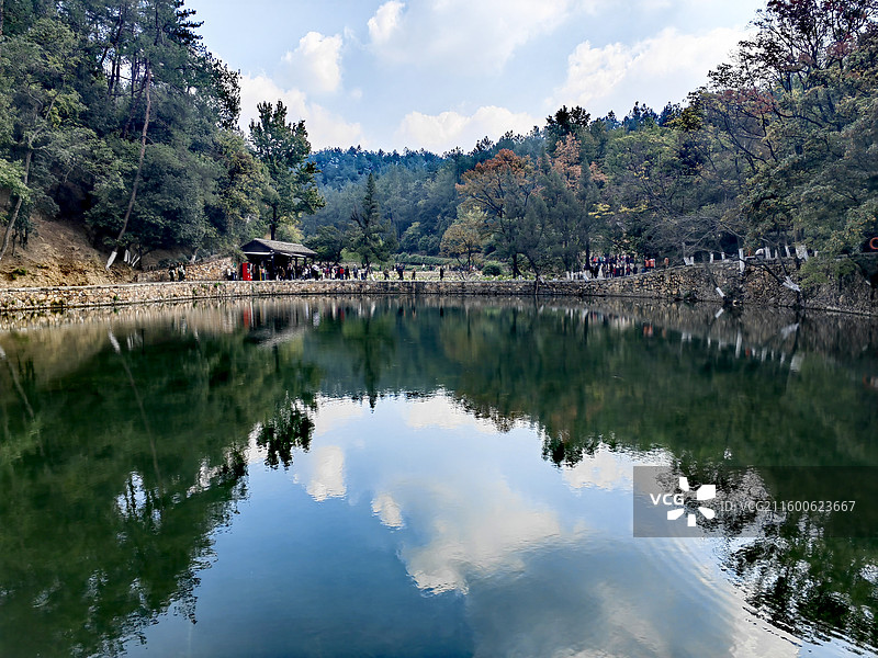 韶山冲池塘风景图片素材