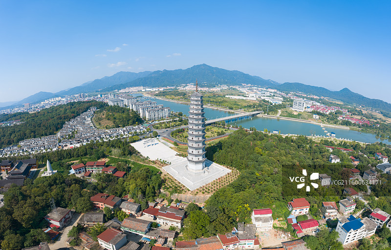 靖安霁峰塔图片素材