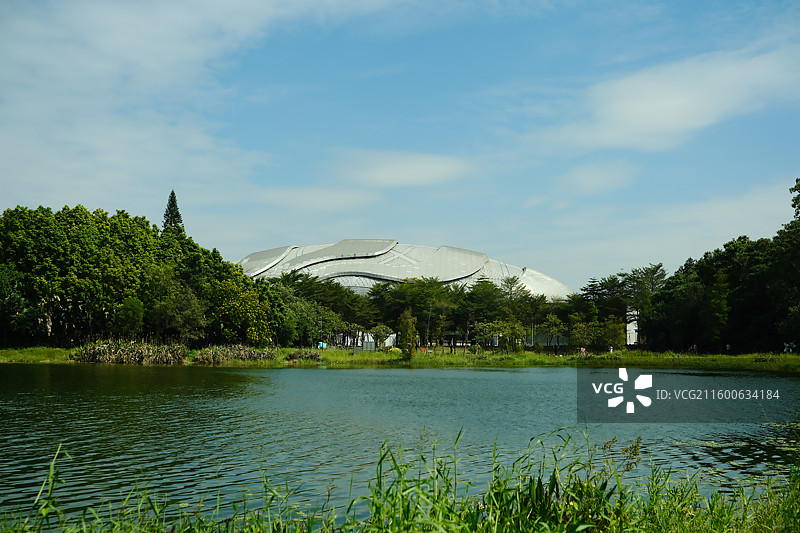 广州大学城中心湖公园图片素材