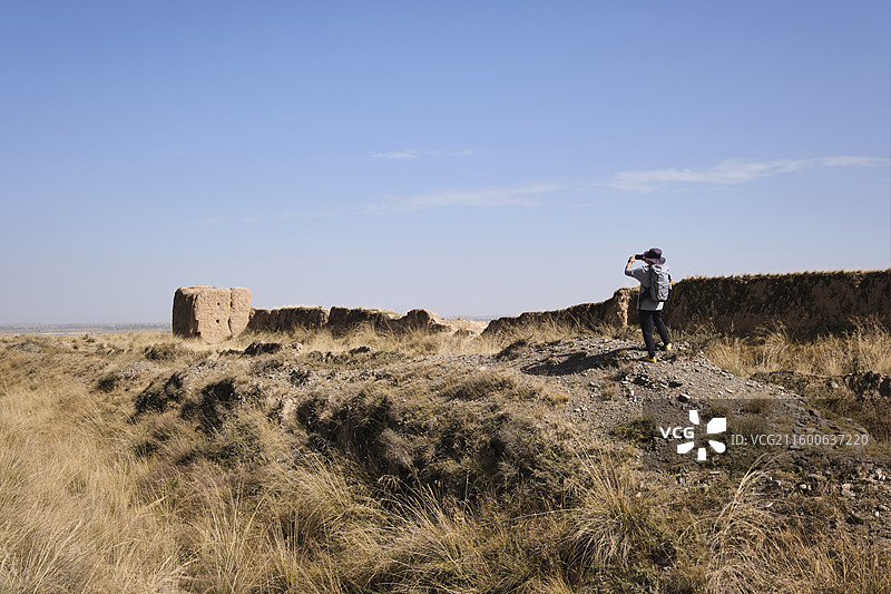张掖天罗城遗址图片素材