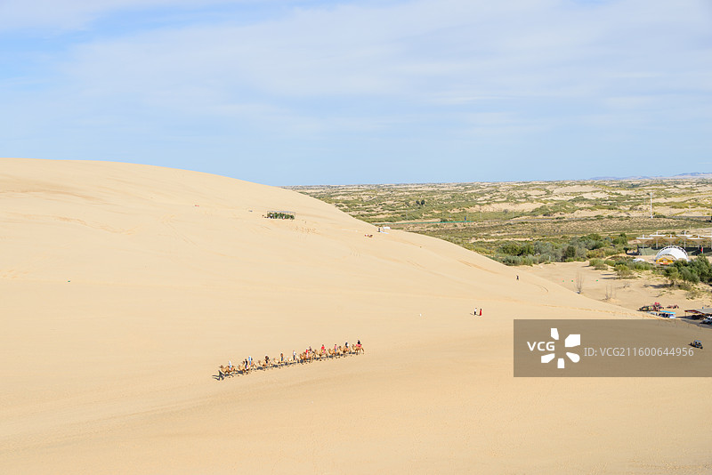 内蒙古赤峰翁牛特旗乌丹镇玉龙沙湖图片素材