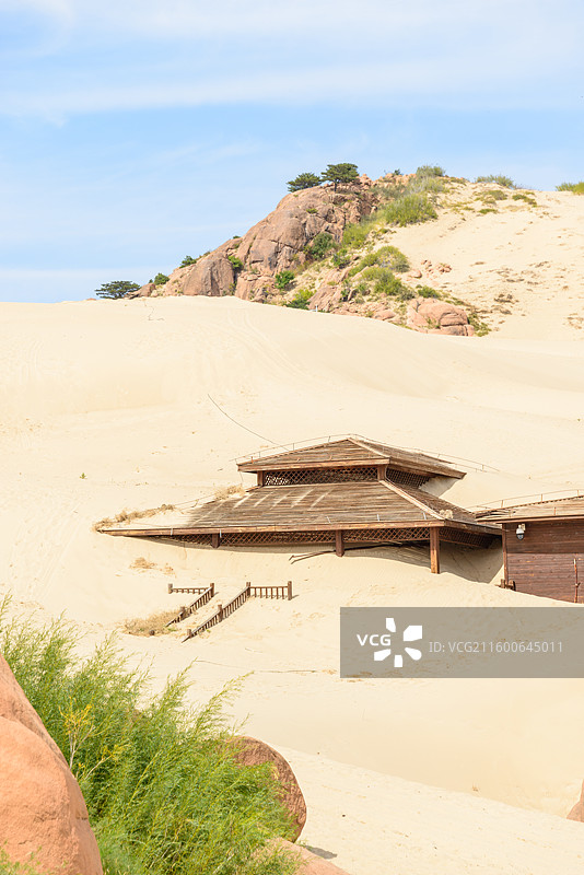 内蒙古赤峰翁牛特旗乌丹镇玉龙沙湖图片素材